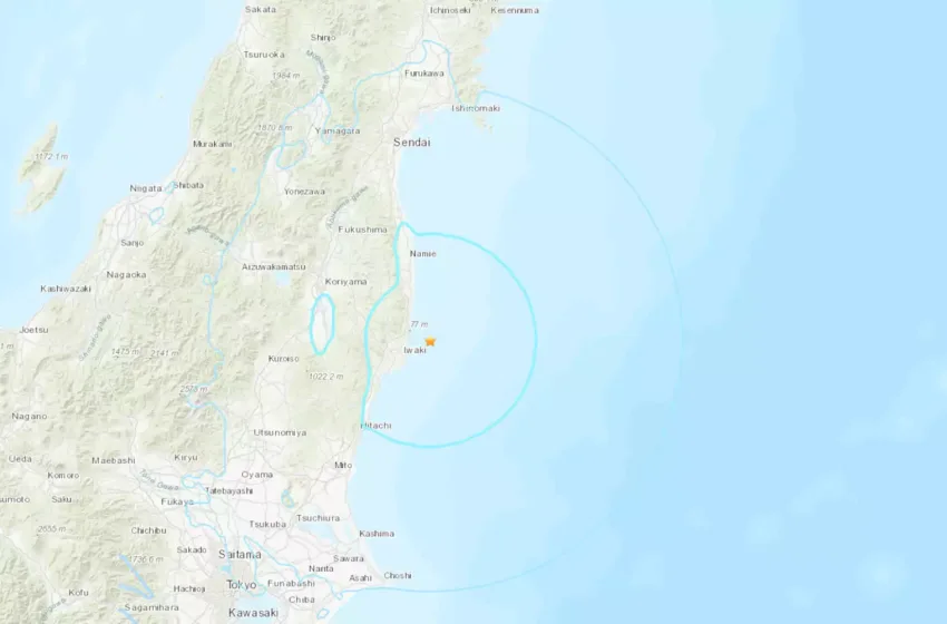  Ισχυρός σεισμός 5,8 Ρίχτερ στην Φουκουσίμα Ιαπωνίας