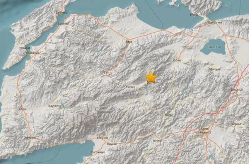  Τουρκία:Ισχυρός σεισμός 4,9 Ρίχτερ στα Δαρδανέλια -Αισθητός στη Κωνσταντινούπολη