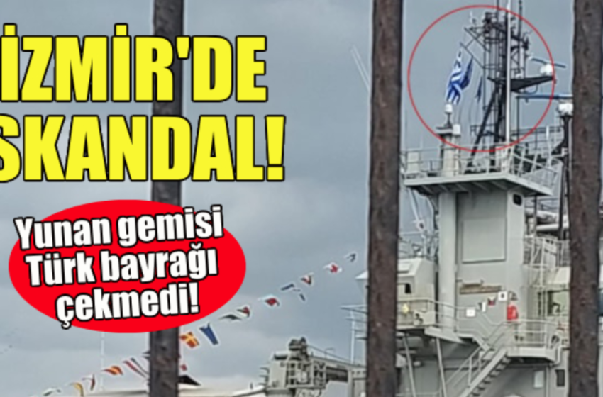  Πολεμικό με υψωμένη την ελληνική σημαία στο λιμάνι της Σμύρνης- Θύελλα στο twitter