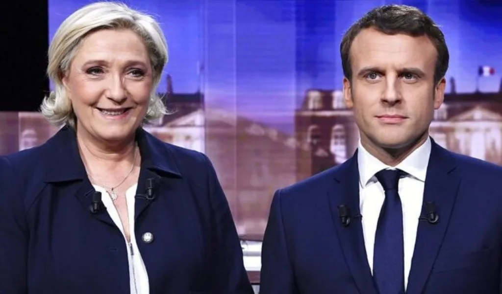lepen macron