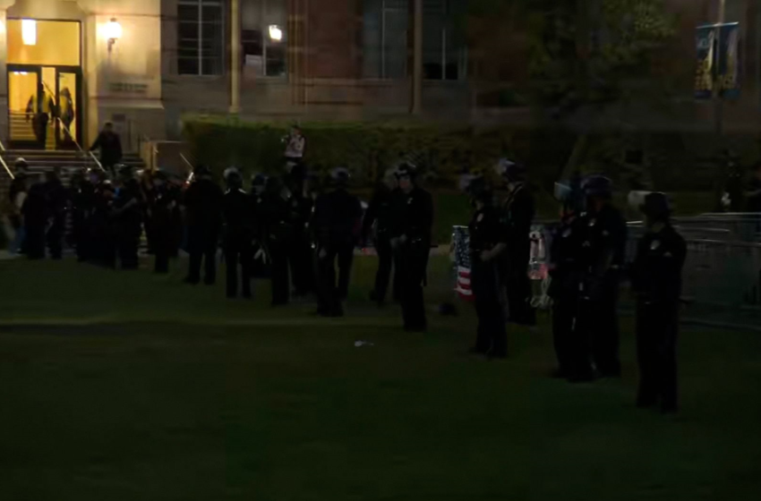  UCLA/Έκρυθμη η κατάσταση: Εκατοντάδες πάνοπλοι αστυνομικοί εναντίον φοιτητών