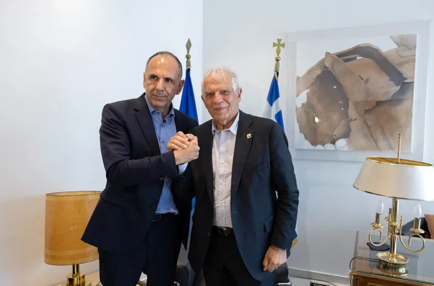  Συνάντηση Γεραπετρίτη- Μπορέλ στην Αθήνα