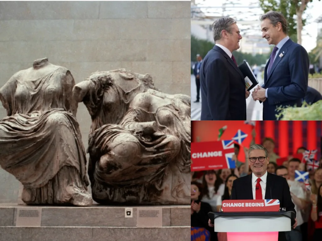 vretania kir starmer glypta parthenona