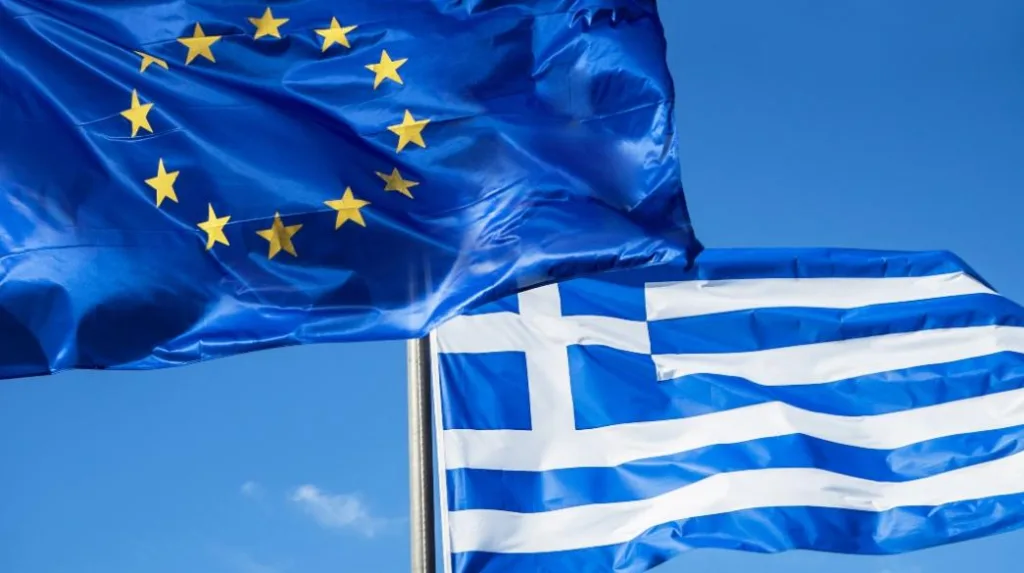 Greek Flag Eurozone economy