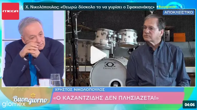  Νικολόπουλος για Σφακιανάκη: “Δύσκολα θα γυρίσει ο Νότης, δεν συμβιβάζεται”