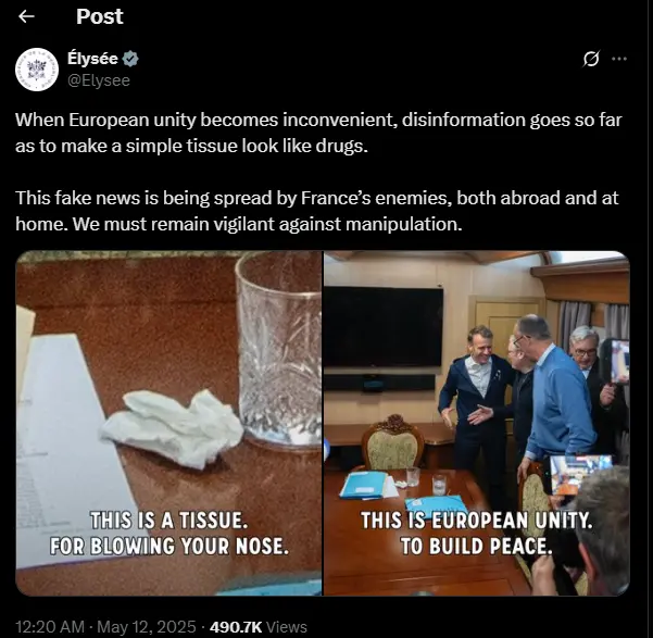 Ελιζέ: Εξαναγκάστηκε σε διάψευση μετά την έκταση που πήρε το βίντεο στο τρένο προς Κίεβο 2 12 1 png