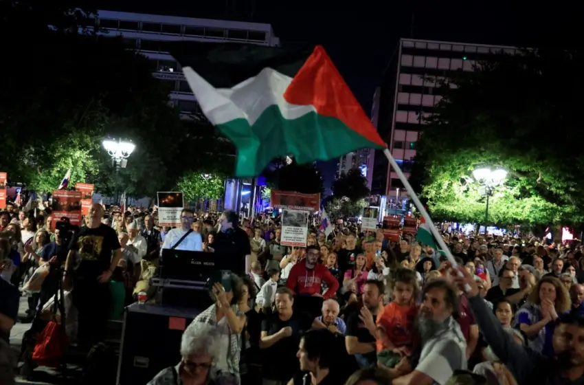  “Λευτεριά στη Παλαιστίνη”: Συγκέντρωση και συναυλία στο Σύνταγμα