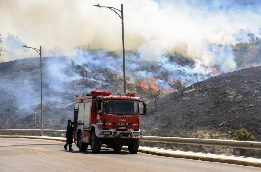  Προσαγωγές Τούρκων για τις φωτιές στη Χίο