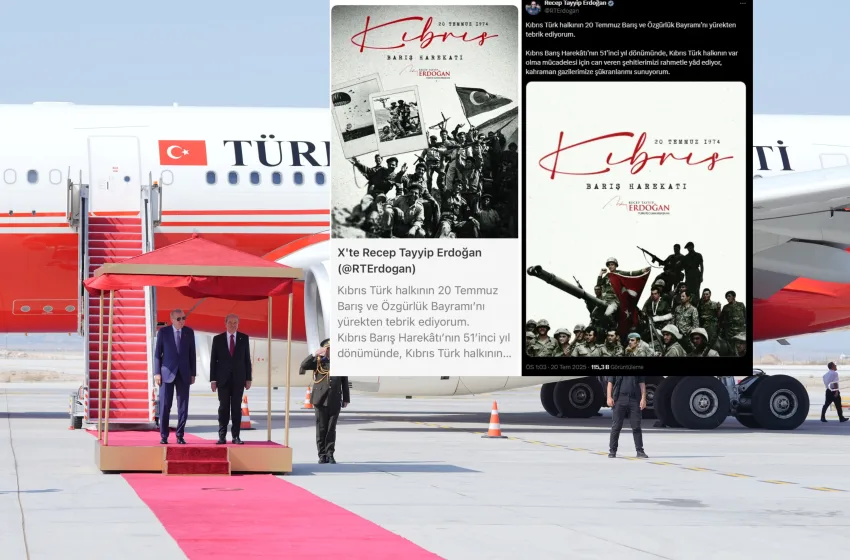  Γκάφα Ερντογάν στην ανάρτηση για την εισβολή στην Κύπρο: Η φωτογραφία ήταν από την ΕΟΚΑ