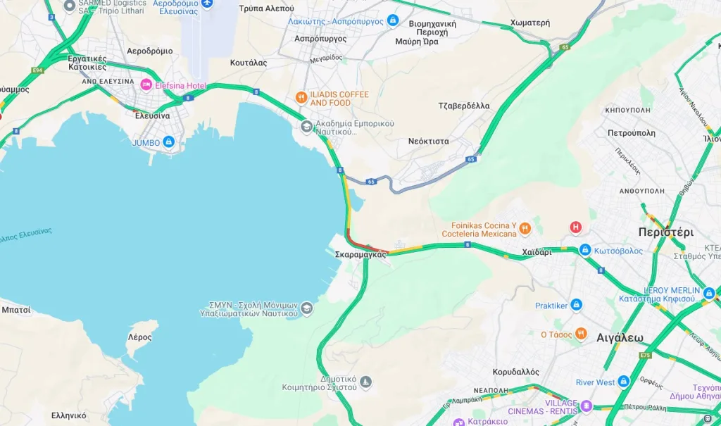 Συνεχίζεται η έξοδος των αδειούχων - Μποτιλιάρισμα στην Αθηνών - Κορίνθου 2 kinisi 4