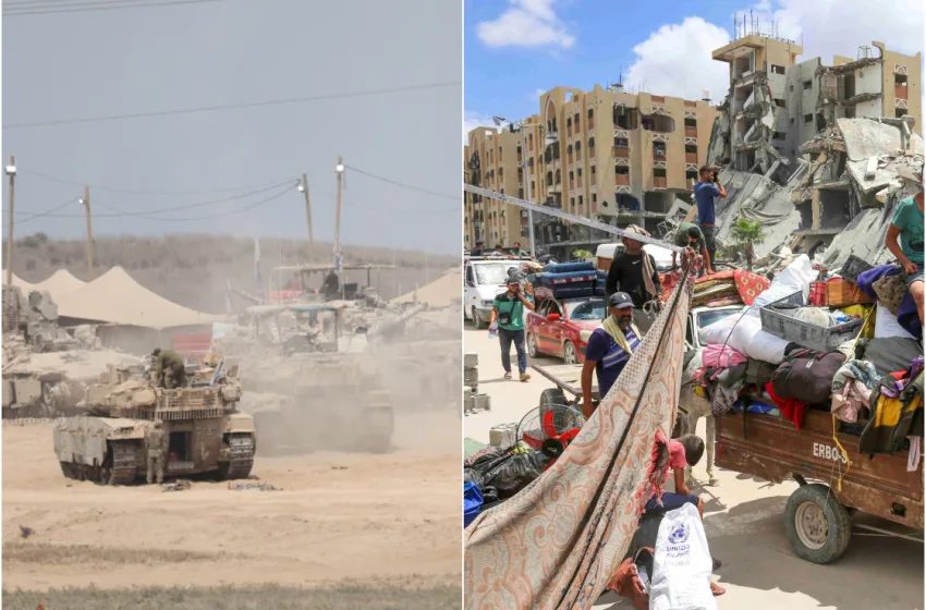  Γάζα: Το Ισραήλ σφυροκοπά, οικογένειες εγκαταλείπουν την πόλη- Δεκάδες νεκροί