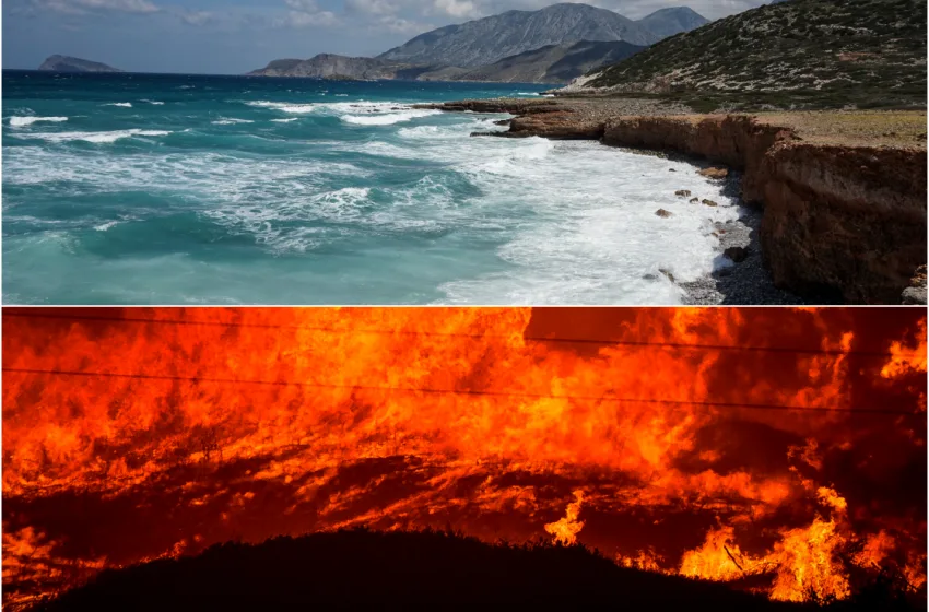  Hot-Dry-Windy: Συνθήκες πυρομετεωρολογικού συναγερμού έως την Τετάρτη με θυελλώδεις ανέμους και θερμοκρασίες άνω των 40 βαθμών