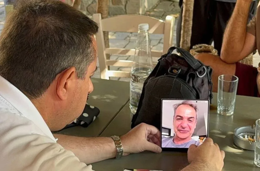  Επικοινωνία Μητσοτάκη με τον πρόεδρο της κοινότητας Βολισσού