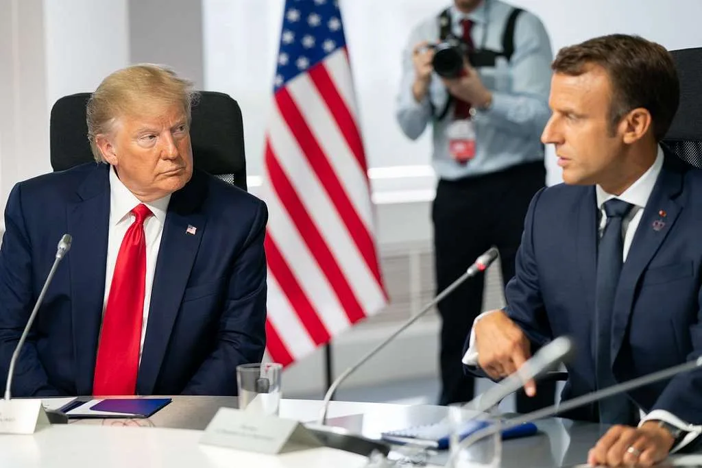 trump macron 1