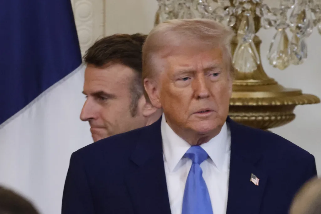 trump macron 1