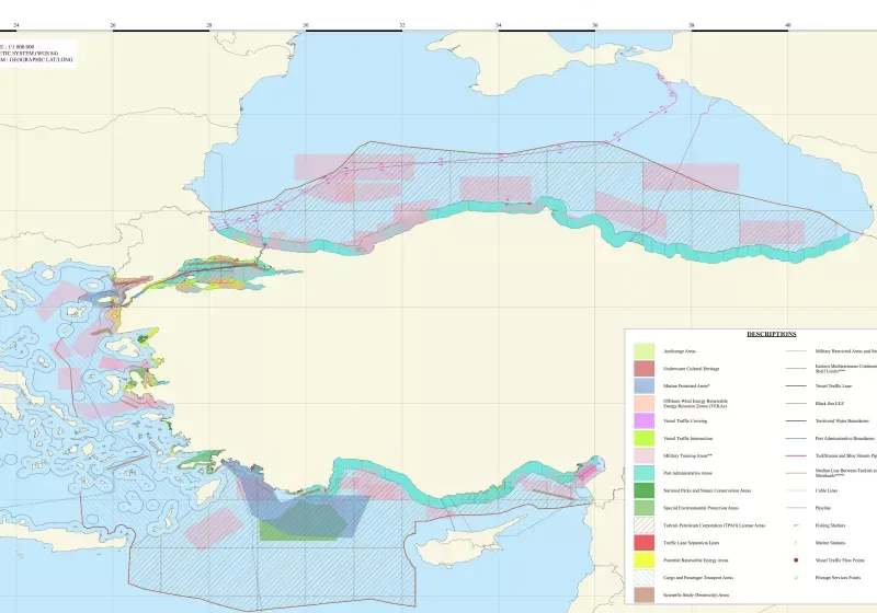  Τουρκία: Εξέδωσε χάρτη για τα θαλάσσια πάρκα στο Αιγαίο – Αποκλείει το Καστελλόριζο