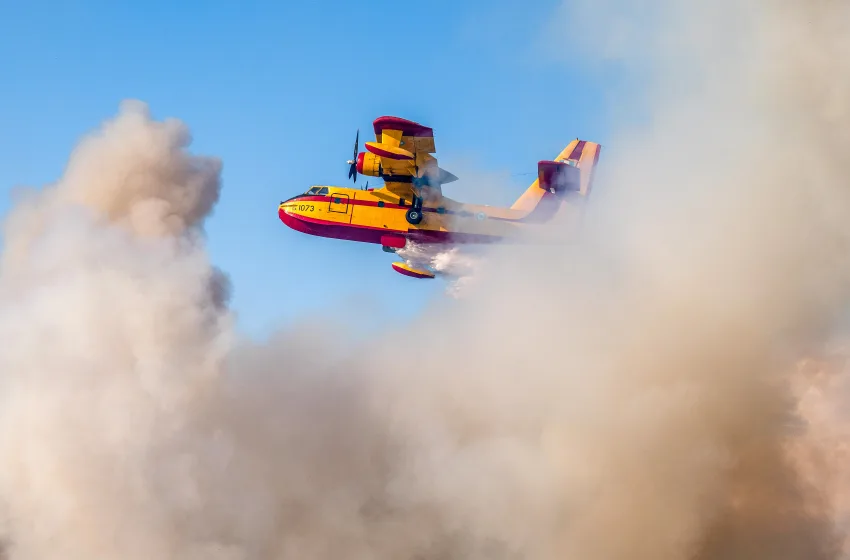  Πυρκαγιά σε δασική έκταση στη Βάσκινα Αρκαδίας