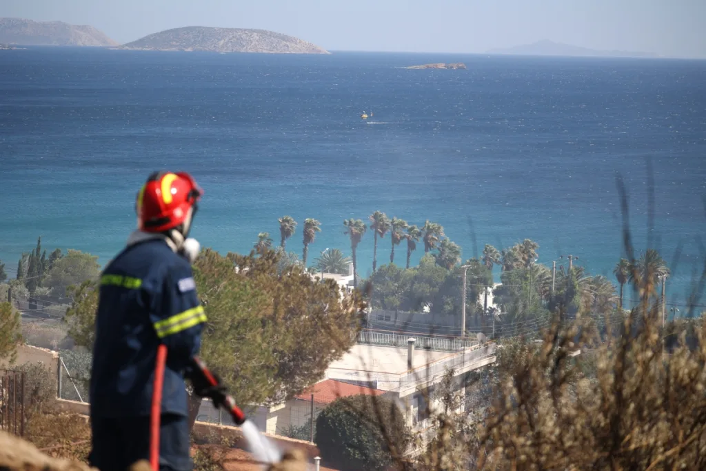 πυροσβεστης φωτια