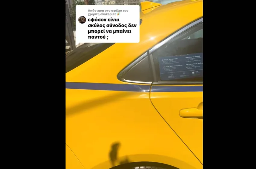  Οδηγός ταξί αρνήθηκε να επιβιβάσει τον σκύλο οδηγό της Καρολίνας Πελενδρίτου (vid)