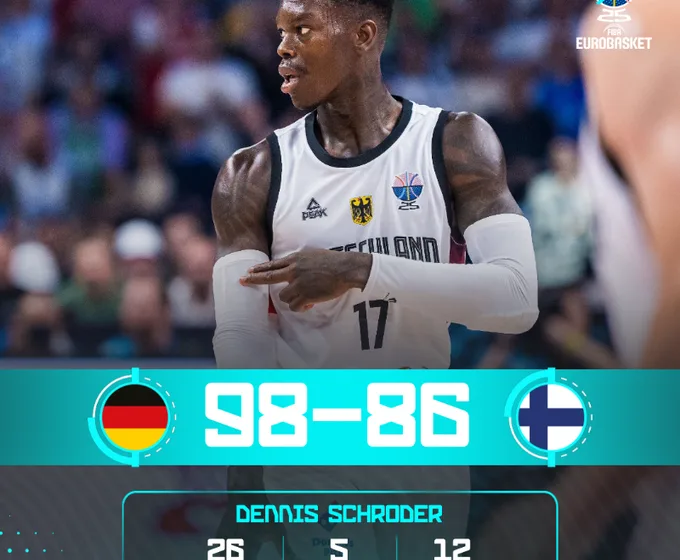  Eurobasket: Στον τελικό η Γερμανία- Νίκησε άνετα τη Φινλανδία 98-86