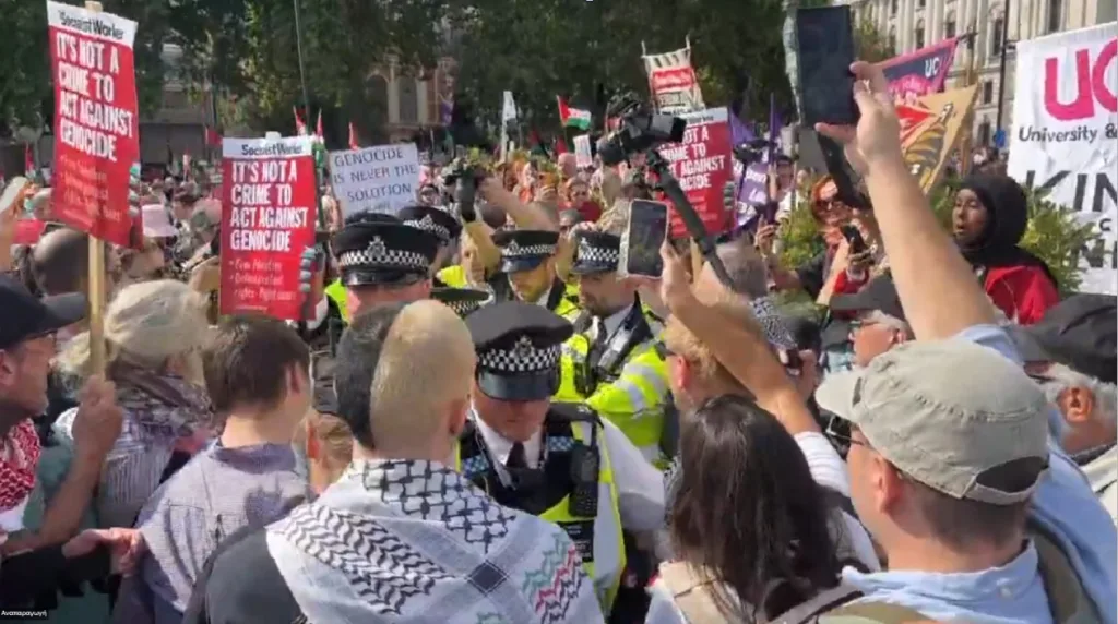 bretania organosi palaistini