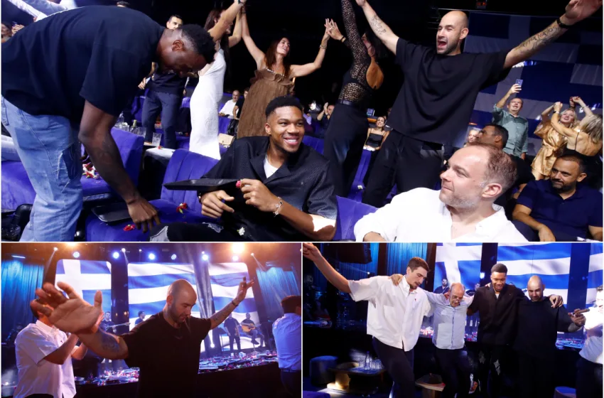  Τα “έσπασαν” στα μπουζούκια οι διεθνείς- Ο χορός του Σπανούλη και του Γιάννη, το τραγούδι του Λαρεντζάκη