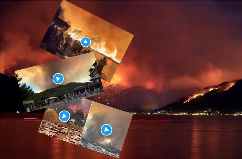  Η Αττάλεια στις φλόγες-Δραματικές εικόνες από την εκκένωση ξενοδοχείων