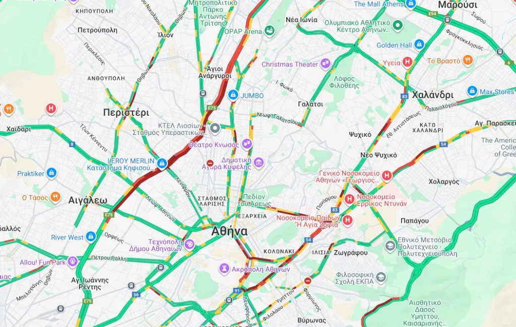 Κηφισός: Μποτιλιάρισμα χιλιομέτρων λόγω τροχαίου στη Νέα Φιλαδέλφεια 2 kinisi 2