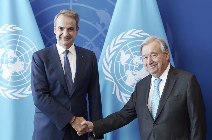  Συνάντηση Μητσοτάκη-Γκουτέρες: Συζήτησαν Κυπριακό, Ουκρανία, Μέση Ανατολή, Λιβυή