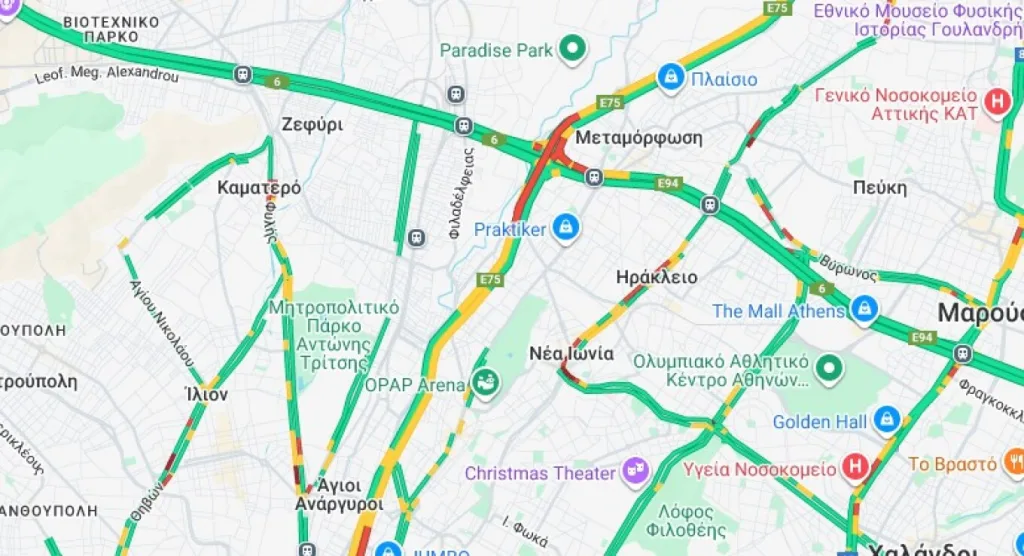 Κηφισός: Ένας τραυματίας έπειτα από σύγκρουση ΙΧ με μοτοσικλέτα-Καθυστερήσεις στην κάθοδο 2 troxaio kifisos