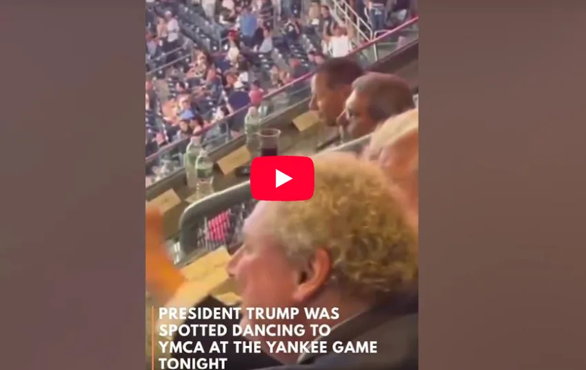  Τραμπ: Εμφανίστηκε στο γήπεδο των New York Yankees να χορεύει YMCA… λίγες μέρες μετά τη δολοφονία Κερκ (vid)