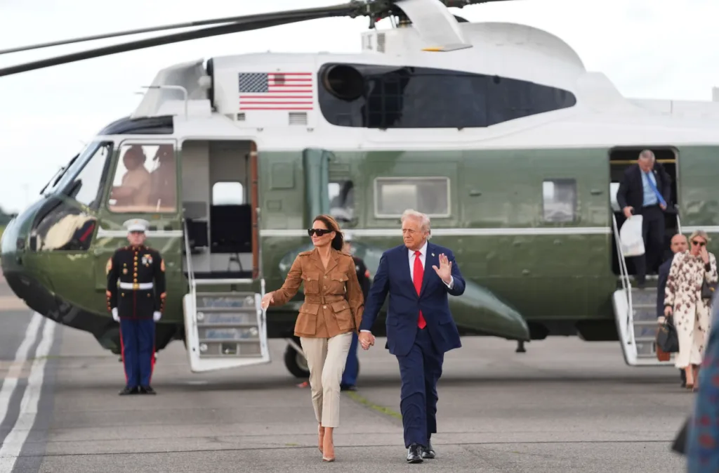 trump elikoptero