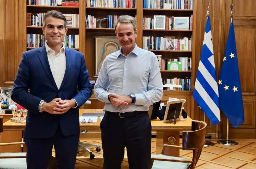  Συνάντηση Μητσοτάκη- Δ. Κούβελα- Συζήτησαν για τα έργα της Θεσσαλονίκης και μέτρα για πολύτεκνους