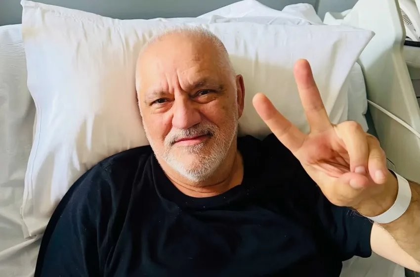  Φωτογραφία Πορτοκάλογλου μέσα απ΄  το νοσοκομείο- Υποβλήθηκε σε επέμβαση χολής