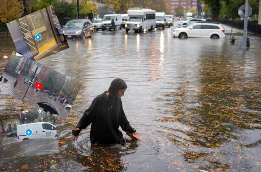  Πρωτόγνωρες εικόνες από τις πλημμύρες στη Νέα Υόρκη-Ιστορικά επίπεδα βροχοπτώσεων-Δύο νεκροί