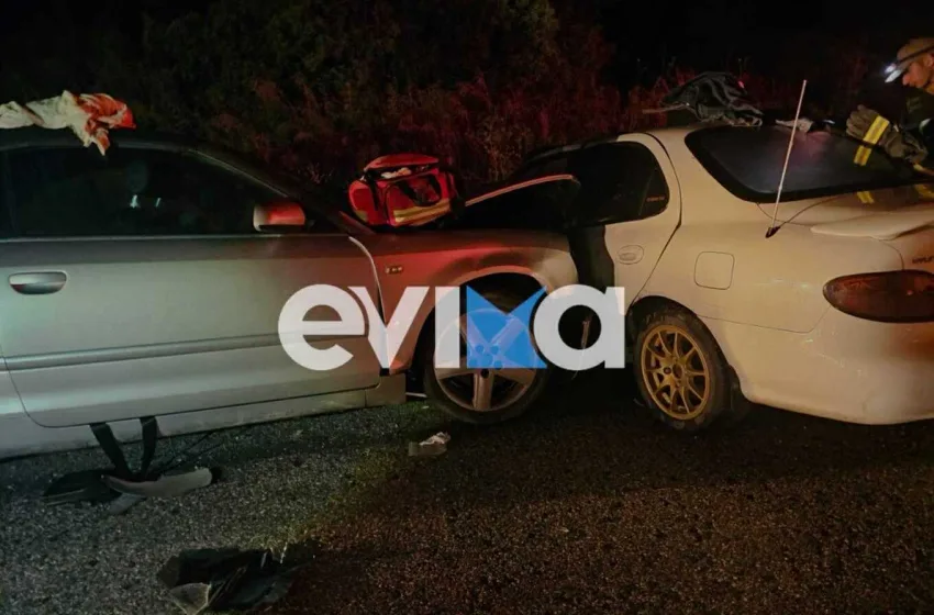  Τροχαίο στην Εύβοια με τρεις τραυματίες (εικόνες, vid)