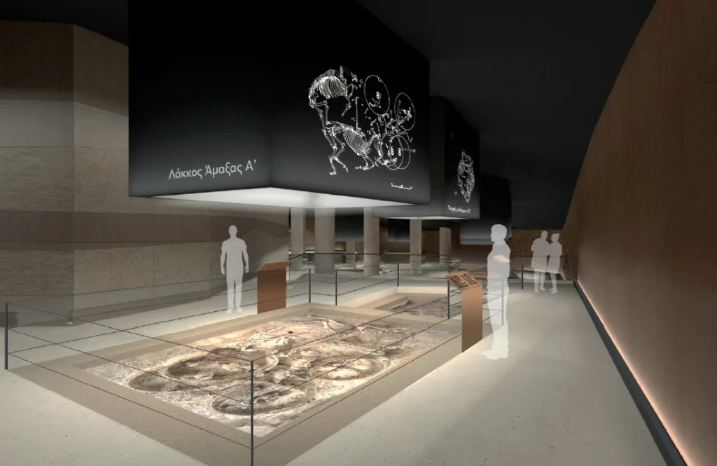 Έβρος: Άμαξες κι άλογα έθαβαν οι πλούσιοι Θρακιώτες, όταν πέθαιναν 3 Φωτορεαλιστική απεικόνιση του λάκκου της άμαξας Α