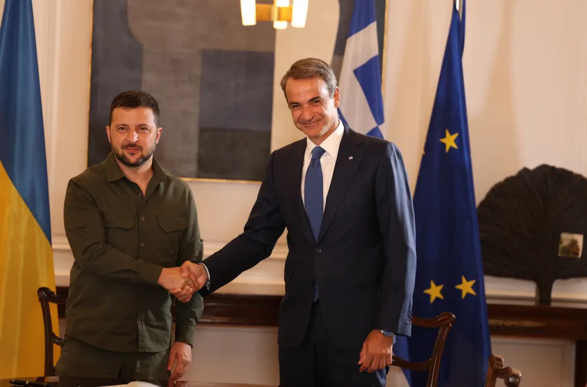  Ζελένσκι: Η Ουκρανία συμφώνησε για εισαγωγές φυσικού αερίου από την Ελλάδα- Συνάντηση με Μητσοτάκη