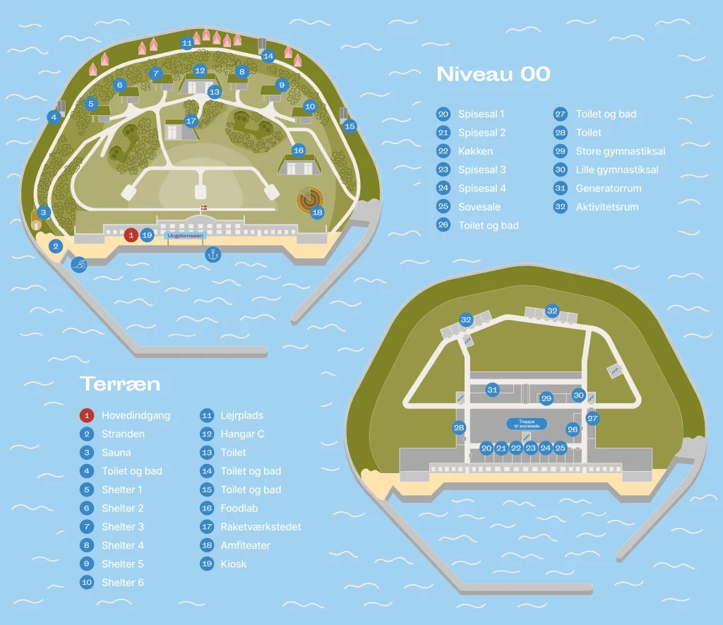 Kort over Ungdomsoeen
