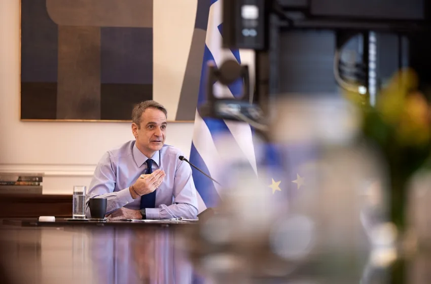  Ο Μητσοτάκης στην έκτακτη τηλεδιάσκεψη των ηγετών της ΕΕ για το ουκρανικό