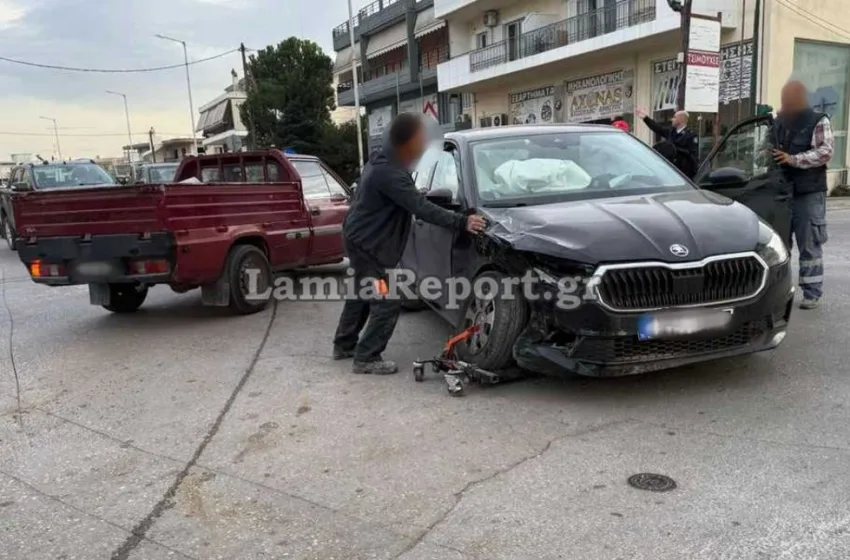  Λαμία: Οδηγός παραβίασε STOP και προκάλεσε καραμπόλα