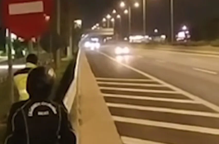  Αθηνών-Λαμίας: Το βίντεο της Αστυνομίας με τον μεθυσμένο οδηγό που έτρεχε με 230 χλμ