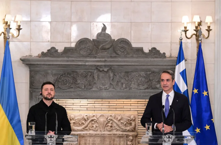  LIVE οι δηλώσεις Μητσοτάκη – Ζελένσκι από το Μέγαρο Μαξίμου