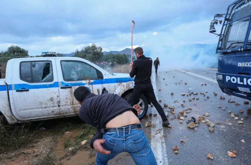  Αγρότες: Δύο συλλήψεις για τα επεισόδια στο αεροδρόμιο του Ηρακλείου