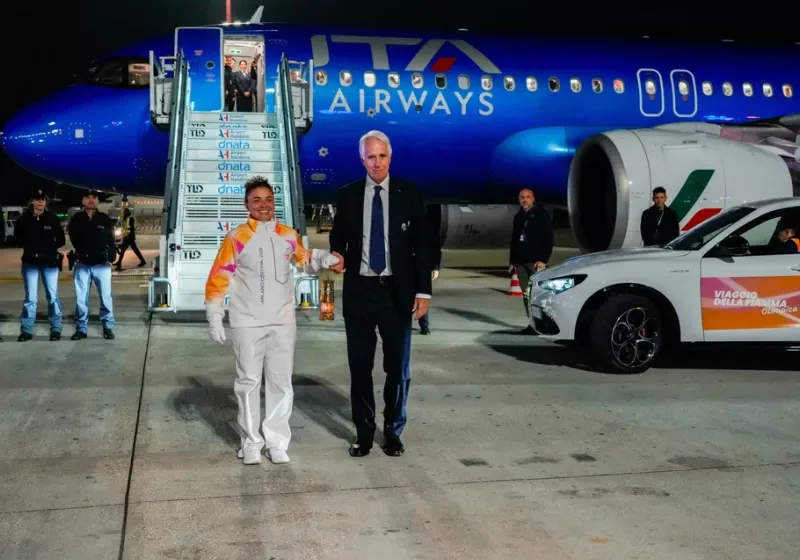  Η Ολυμπιακή Φλόγα έφτασε στη Ρώμη (vid)