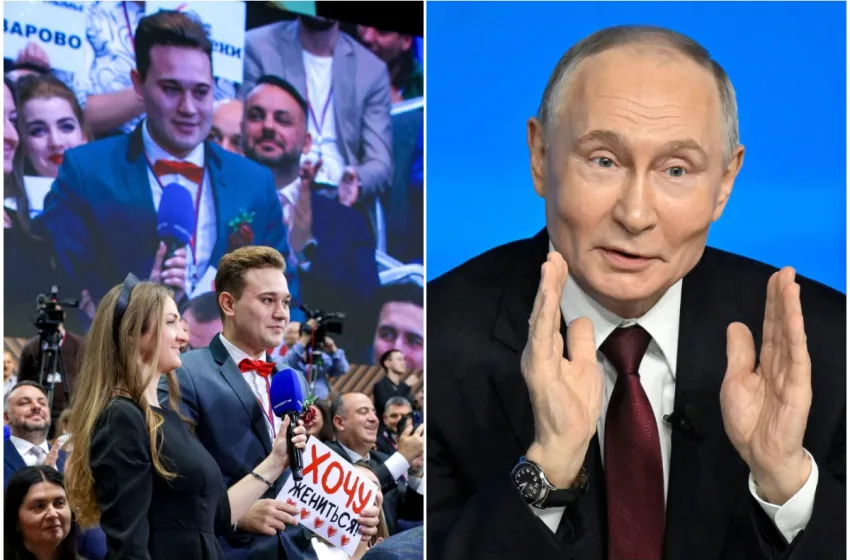  Συνέντευξη Πούτιν: Δημοσιογράφος έκανε πρόταση γάμου στην κοπέλα του (vid)