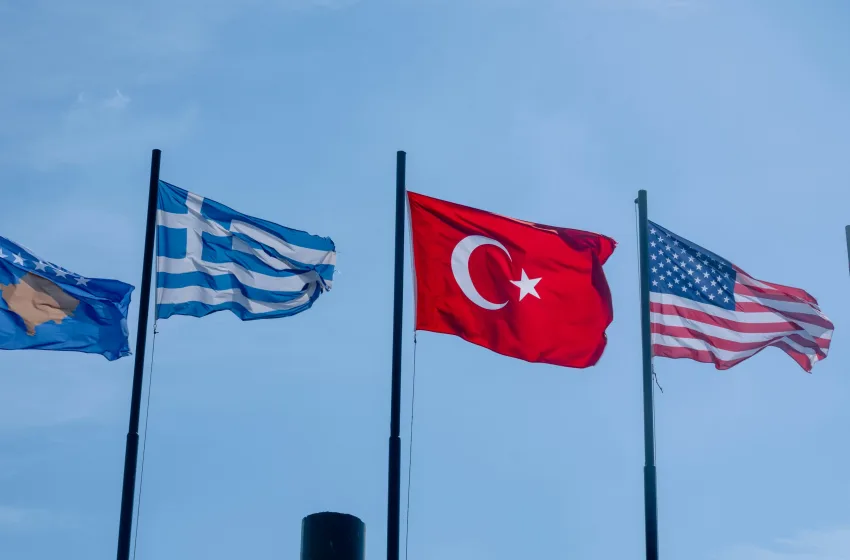 flags of kosovo greece turkey and usa waving stockpack unsplash