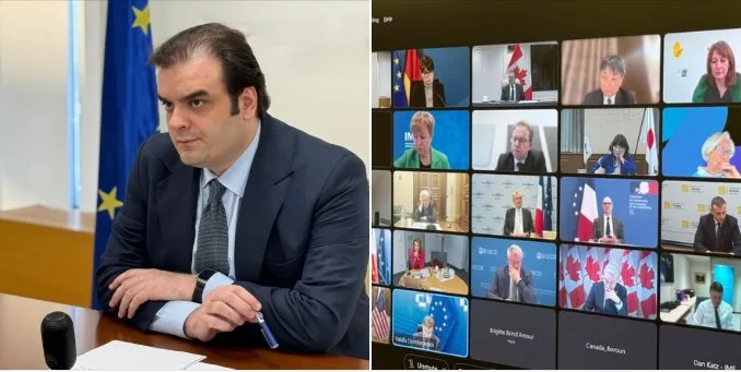  Στη συνεδρίαση της G7 συμμετείχε ο Πιερρακάκης