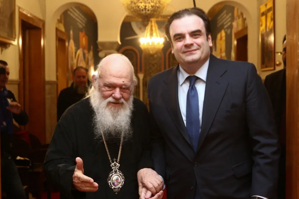 Ο Κυριάκος Πιερρακάκης συναντήθηκε με τον Αρχιεπίσκοπο Ιερώνυμο (εικόνες) 6 pierrakakis ieronymos2