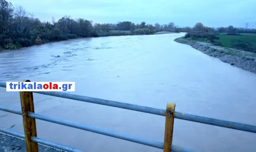 Στα όρια της υπερχείλισης ο Πηνειός- Μεγάλη ανησυχία (vid)